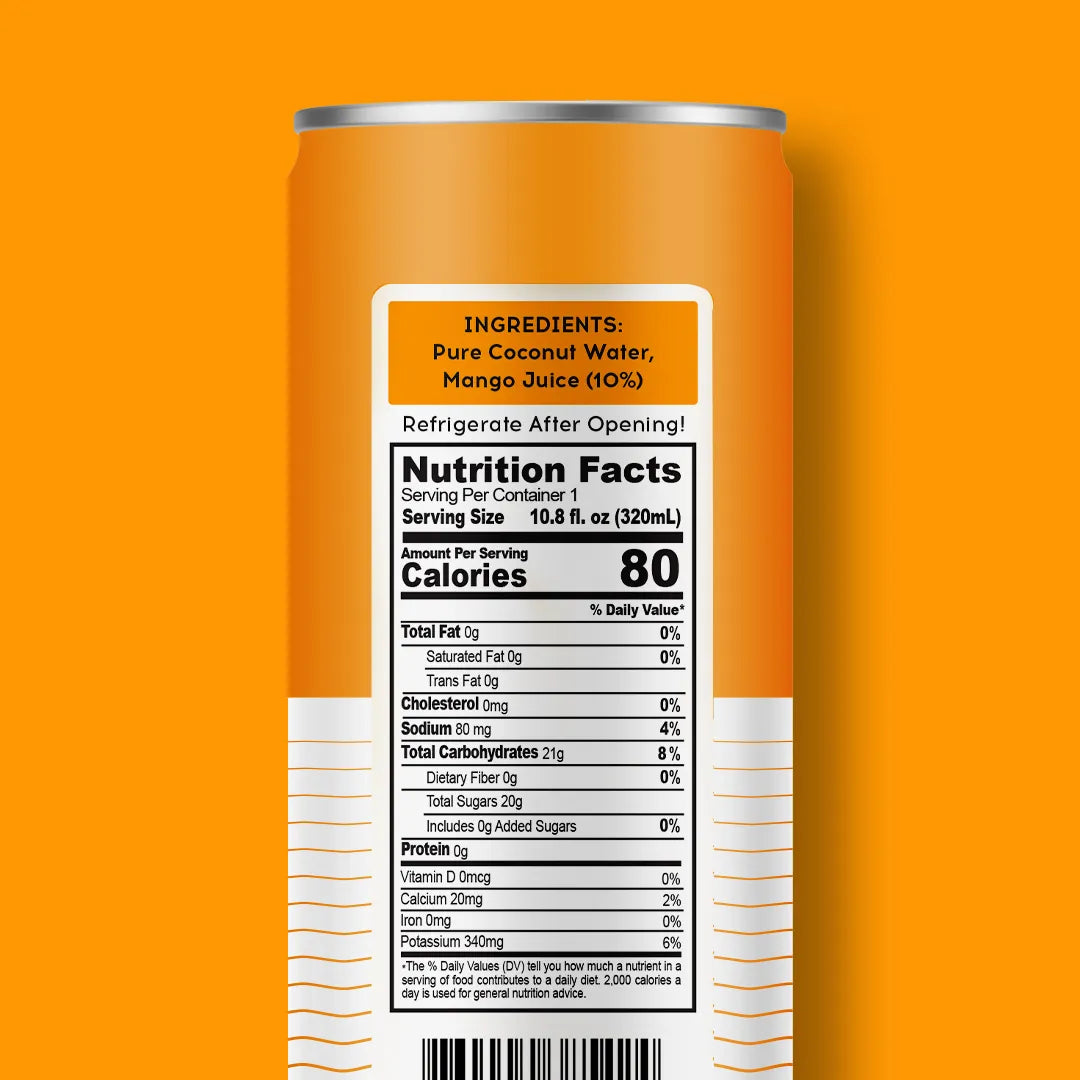 PURE COCONUT WATER + MANGO