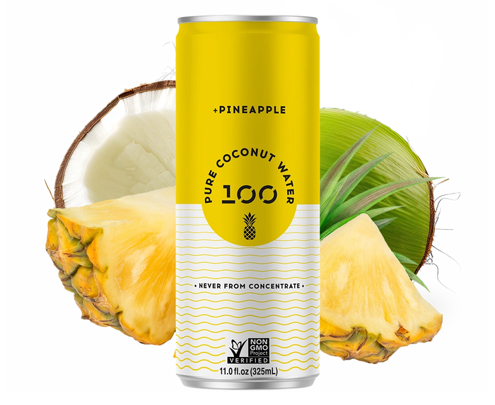 PURE COCONUT WATER + PINEAPPLE