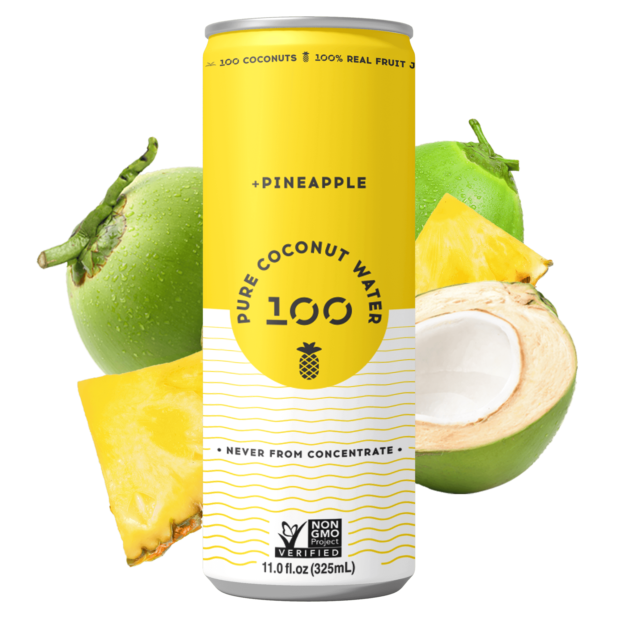 PURE COCONUT WATER + PINEAPPLE