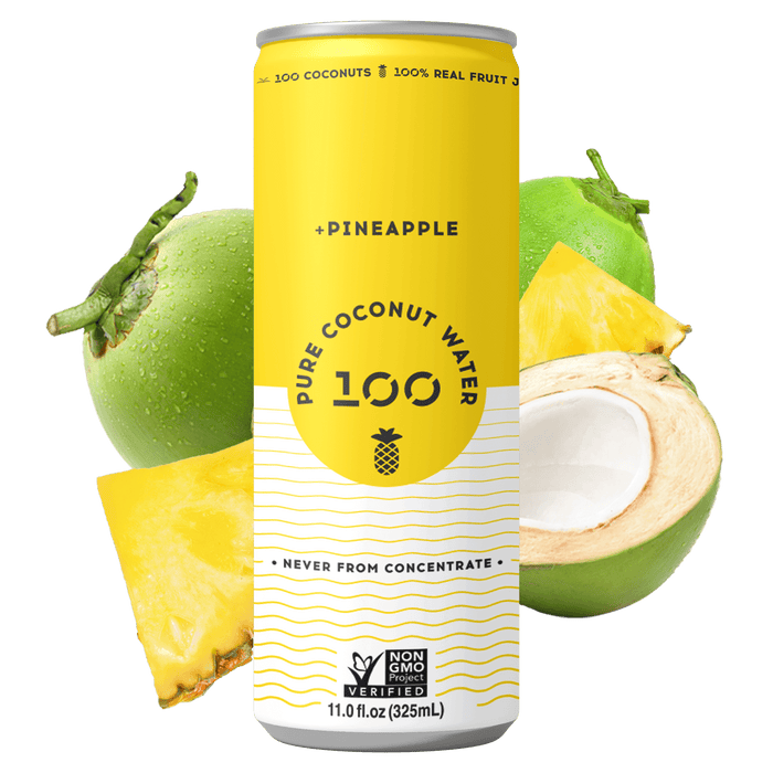 PURE COCONUT WATER + PINEAPPLE