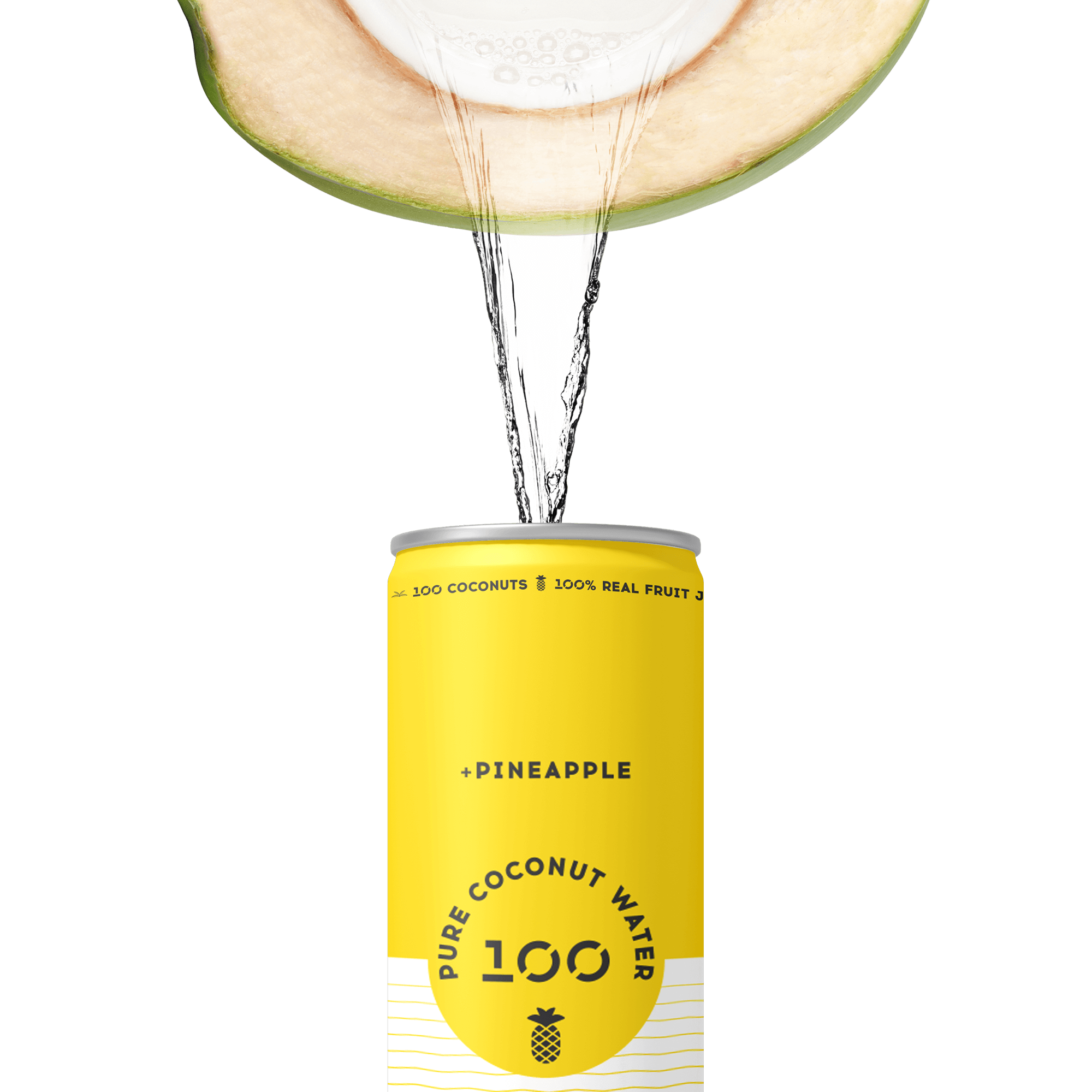 PURE COCONUT WATER + PINEAPPLE