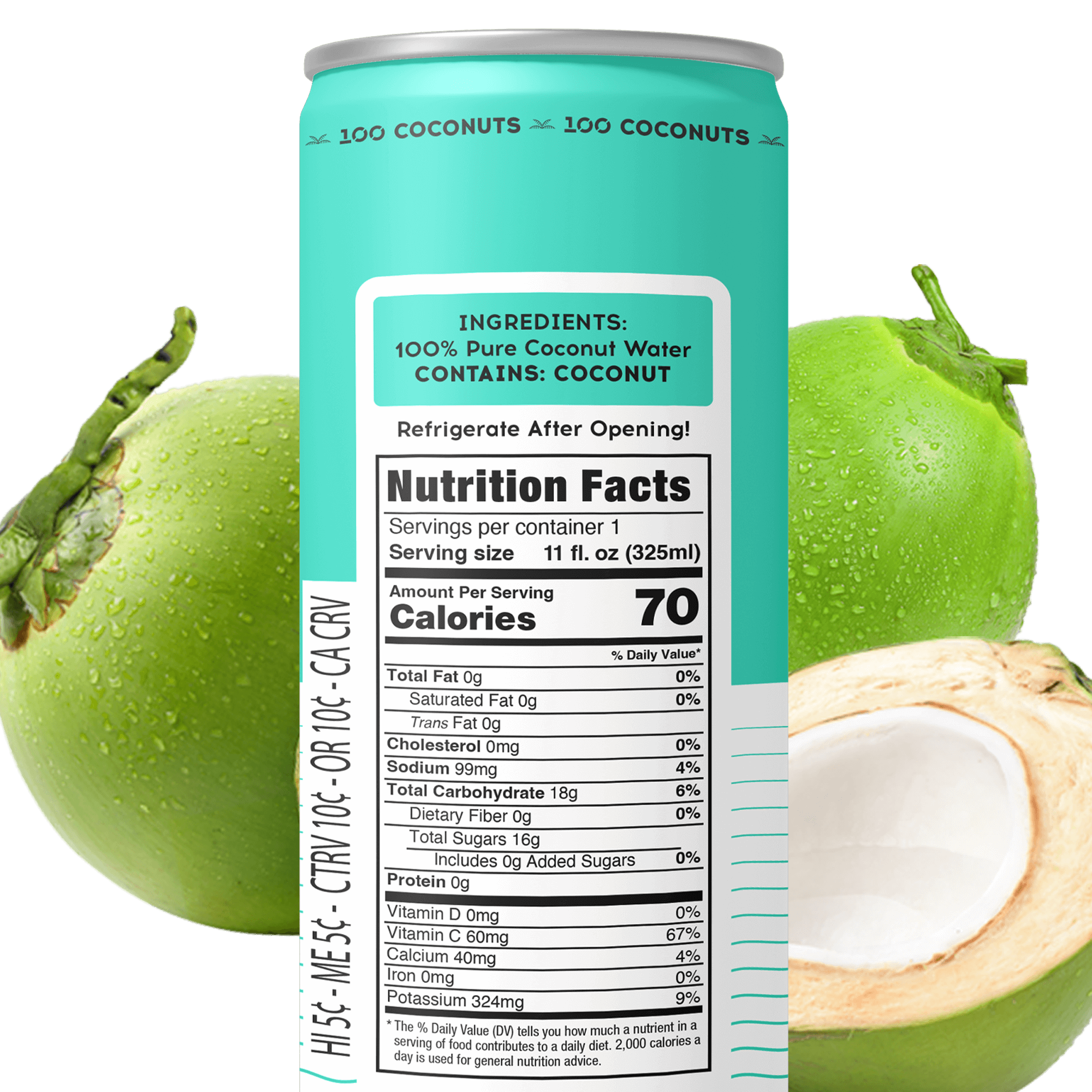 PURE COCONUT WATER 11oz