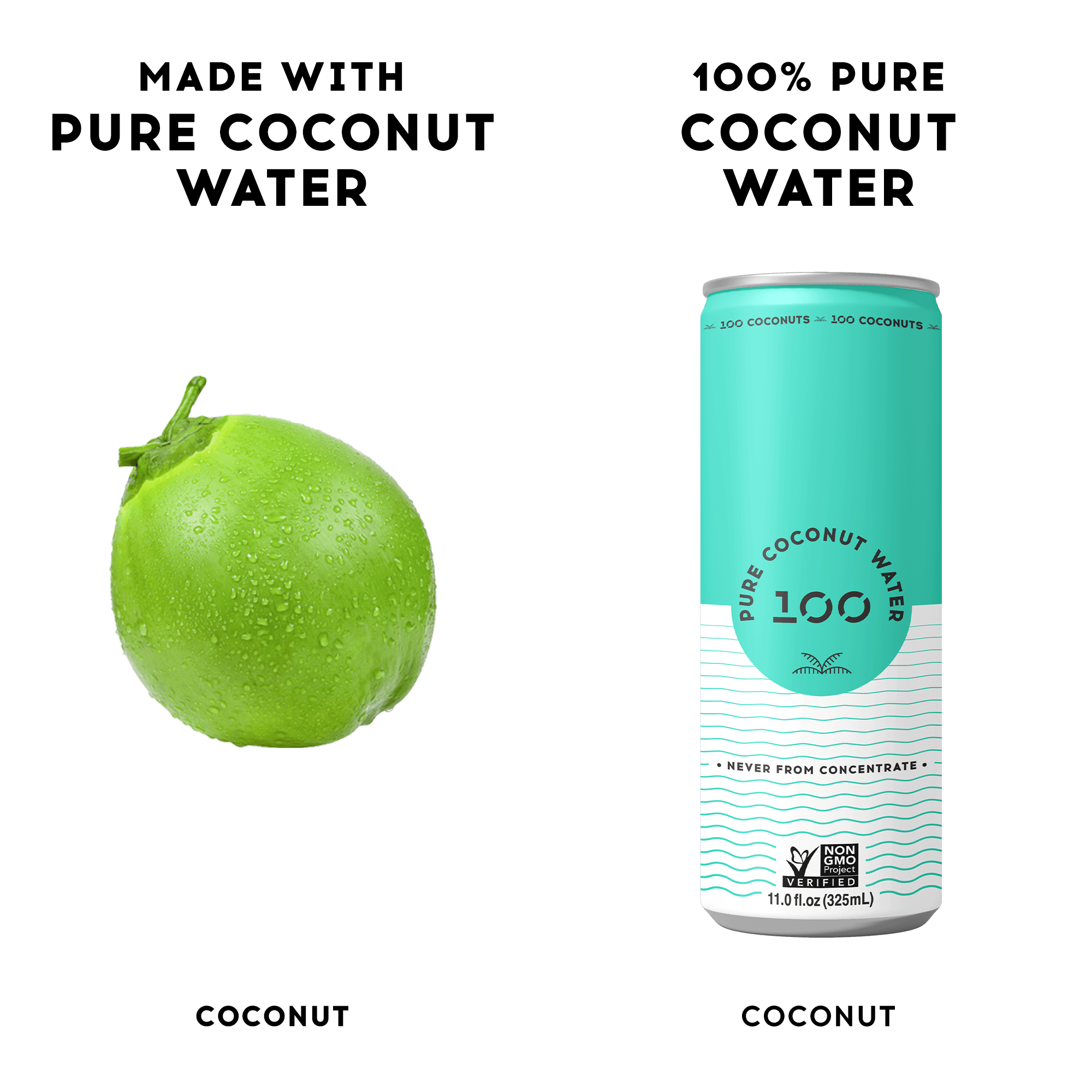 PURE COCONUT WATER 11oz