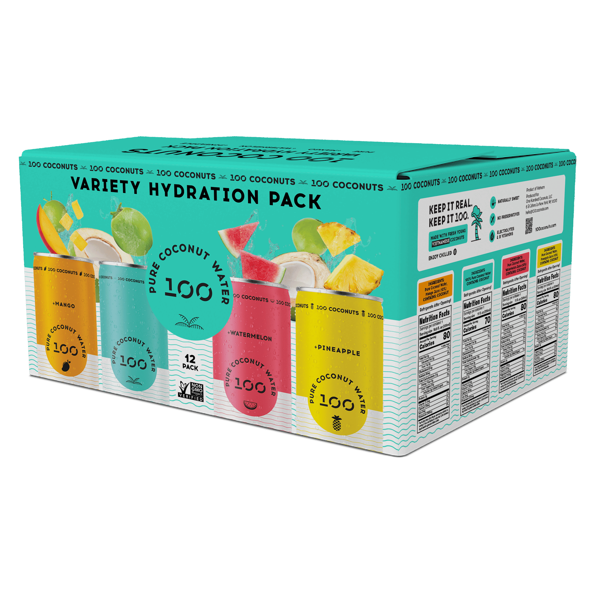 100 Coconuts Variety Pack (11oz Cans)